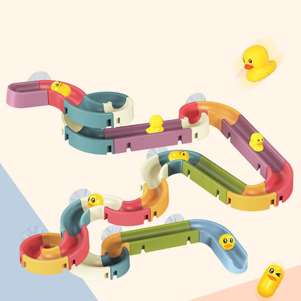 Baby Duck Track Bathtub Games Set - Water Play Fun for Kids!