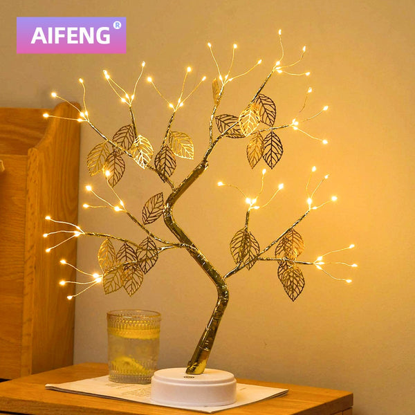AIFENG RGB LED styginiai šviestuvai – kambario dekoro medžio lempa, skirta miegamojo mirgėjimui