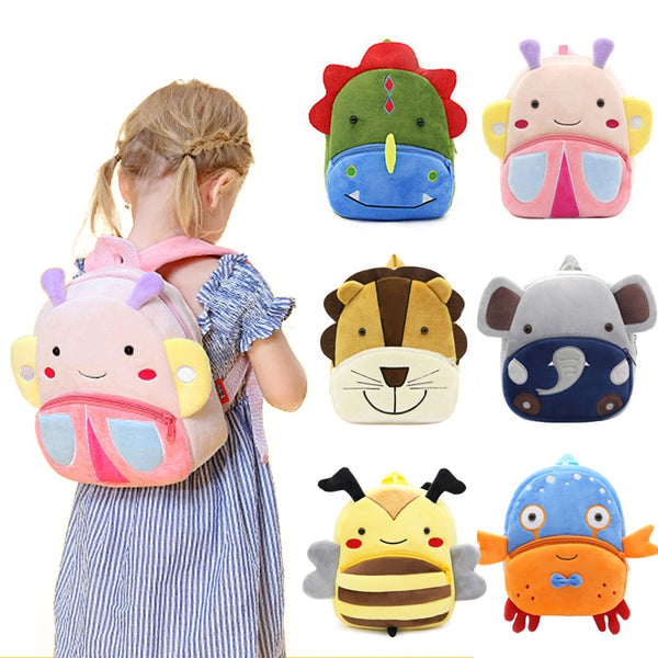 Cute Monkey Backpack for Kids - Perfect Kindergarten and Schoolbag for Girls & Boys